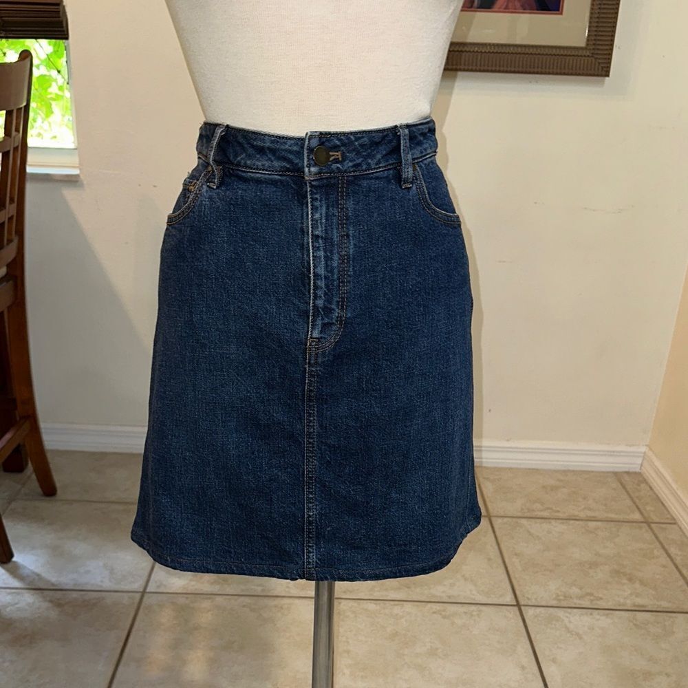 Ann Taylor Blue Denim Skirt Size 2